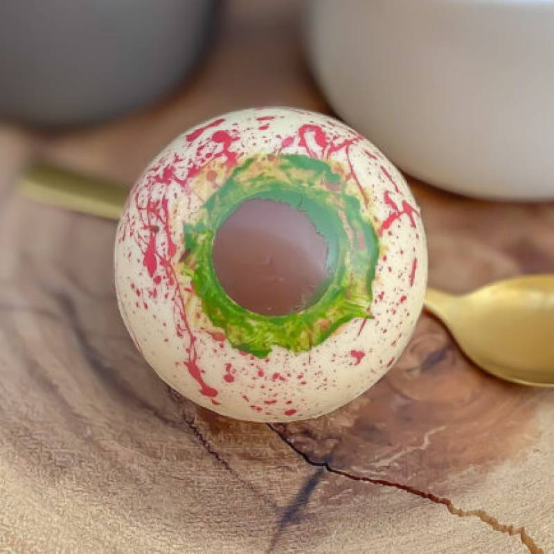 Hot Chocolate Eyeball Bombs