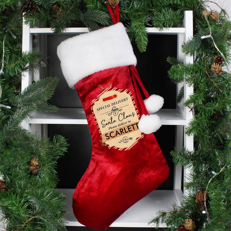 Personalised Special Delivery Luxury Stocking