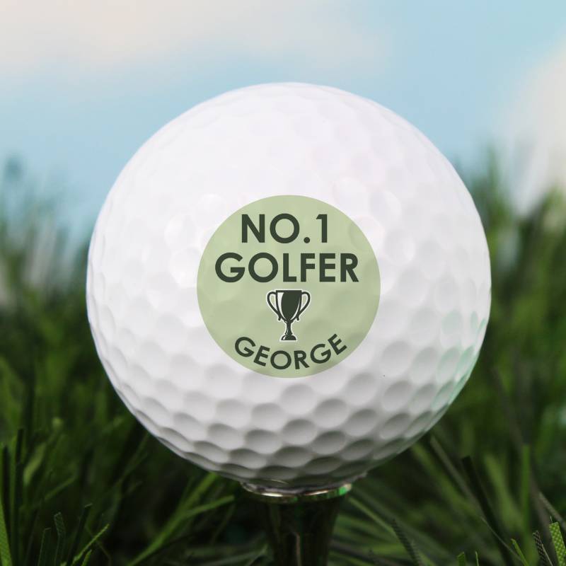 Personalised No.1 Golfer Golf Ball