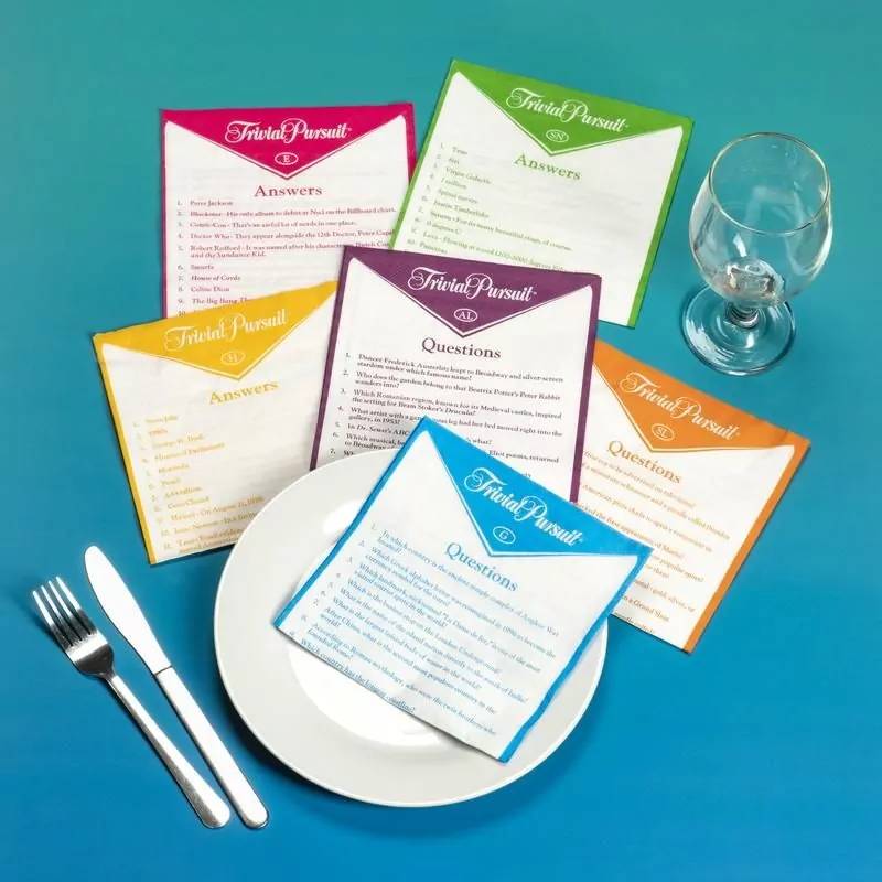 Trivial Pursuit Napkins