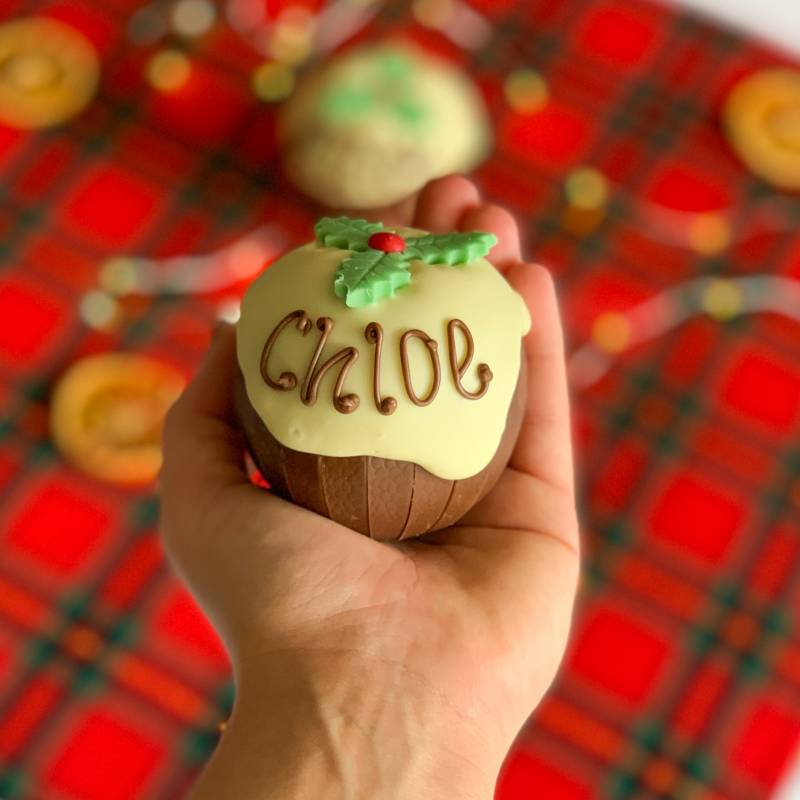 Personalised Chocolate Orange Christmas Pud